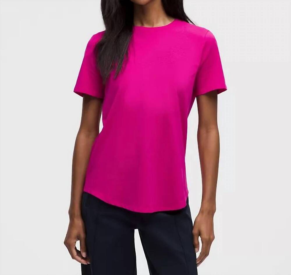 NEW LULULEMON love crewneck t-shirt in pink flare